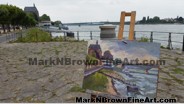 Enjoying a European visit the Mark N Brown way, by doing some Plein Air art!